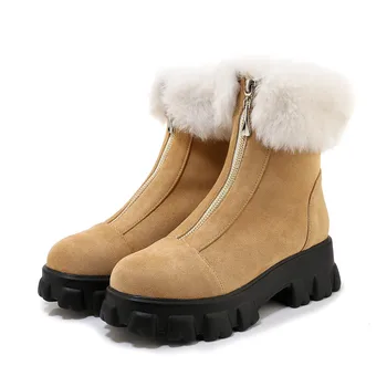 2020 winter keep warm platform women boots comfortable flat heel round toe lace up ladies shoes top quality ankle boots
2020 winter keep warm platform women boots comfortable flat heel round toe lace up ladies shoes top quality ankle boots