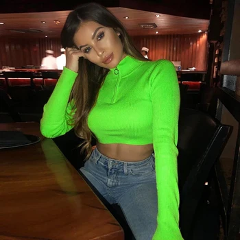 Hip Hop Dance Costume Female Fluorescent Green Long Sleeve T-Shirt Pole Dance Clothing Women Bar DJ Outfit Hiphop Clothes 1512
Hip Hop Dance Costume Female Fluorescent Green Long Sleeve T-Shirt Pole Dance Clothing Women Bar DJ Outfit Hiphop Clothes 1512