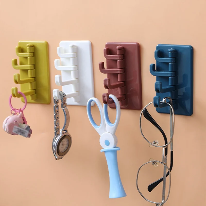Bathroom Hook Multi-Function Rotatable Storage Rack Single Rack Branch Hooks Wall Mounted Type Rack Paste Kitchen
Bathroom Hook Multi-Function Rotatable Storage Rack Single Rack Branch Hooks Wall Mounted Type Rack Paste Kitchen