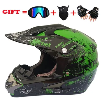 Motorcycle helmet, cross country helmet, all year round helmet, full helmet, goggle mask, glove protective helmet 
Motorcycle helmet, cross country helmet, all year round helmet, full helmet, goggle mask, glove protective helmet