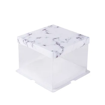 4 Inch Marbling Pattern Transparent Plastic Packaging Case DIY Birthday Gift Cake Box
4 Inch Marbling Pattern Transparent Plastic Packaging Case DIY Birthday Gift Cake Box