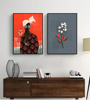 Nordic Literature And Art Character Decorative Painting Orange Comics Fashion Pop Style Girl Entrance Painting Canvas Painting
Nordic Literature And Art Character Decorative Painting Orange Comics Fashion Pop Style Girl Entrance Painting Canvas Painting