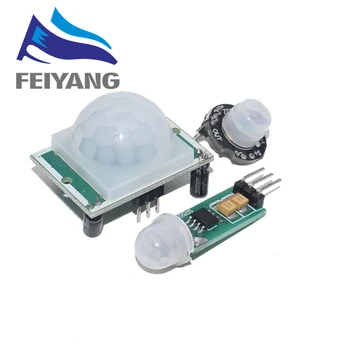 HC-SR501 HC-SR505 MH-SR602 Adjust IR Pyroelectric Infrared Mini PIR Human Sensor Detector Module for Arduino
HC-SR501 HC-SR505 MH-SR602 Adjust IR Pyroelectric Infrared Mini PIR Human Sensor Detector Module for Arduino
