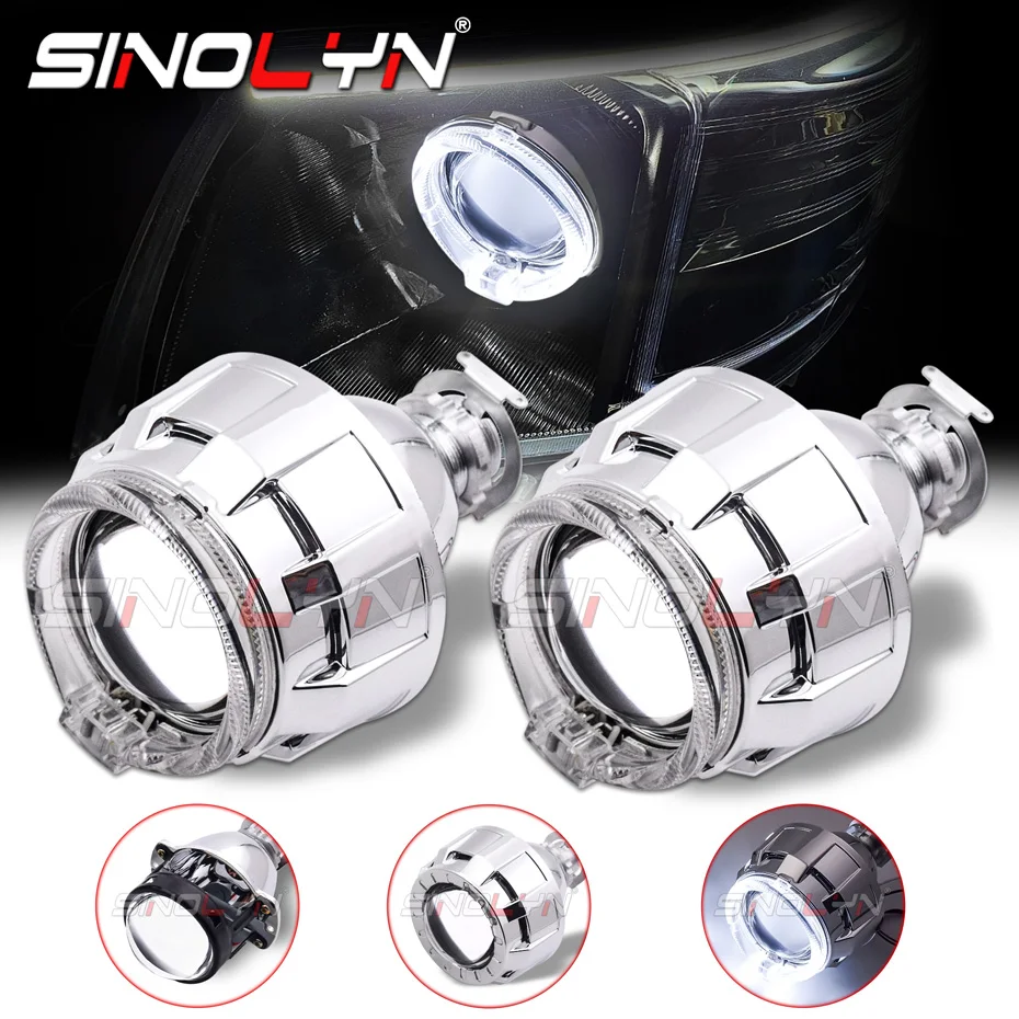 Sinolyn 2.0 Inch Angel Eyes LED DRL Bi Xenon Projector Lens For H4 H7 Headlight Mini Car Lenses Headlamp Use H1 HID Tuning DIY
Sinolyn 2.0 Inch Angel Eyes LED DRL Bi Xenon Projector Lens For H4 H7 Headlight Mini Car Lenses Headlamp Use H1 HID Tuning DIY