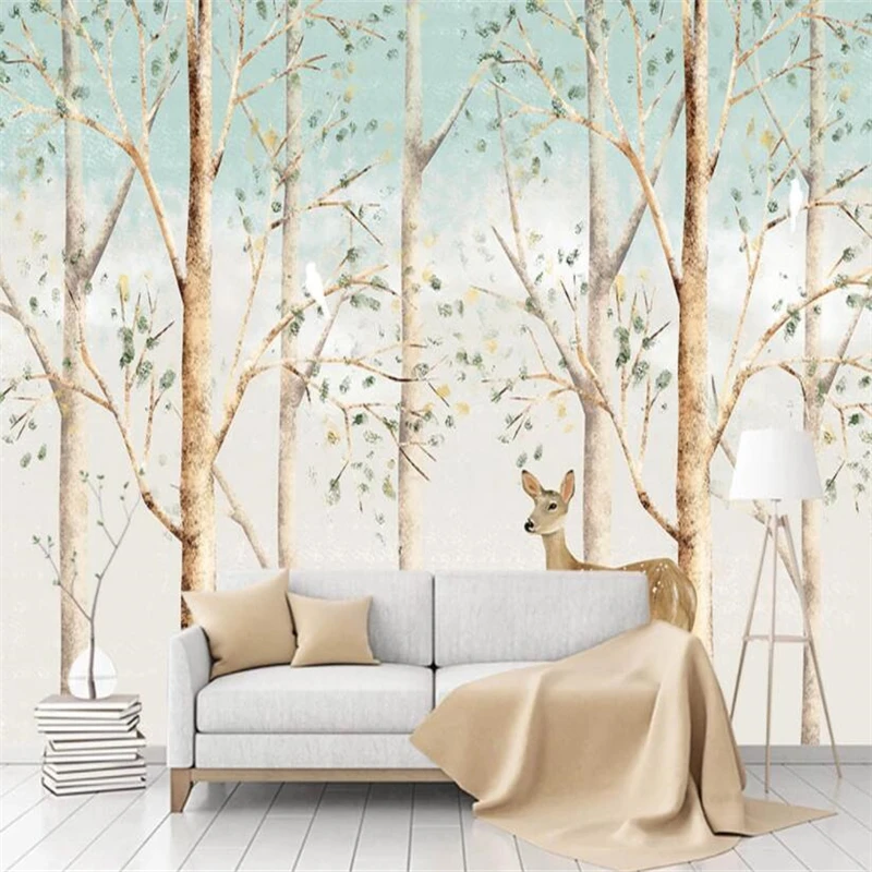 beibehang Custom Papel De Parede 3 D Photo Wallpaper Modern Rlk Forest Murals Living Room TV Sofa Background art Wall Home Decor 
beibehang Custom Papel De Parede 3 D Photo Wallpaper Modern Rlk Forest Murals Living Room TV Sofa Background art Wall Home Decor