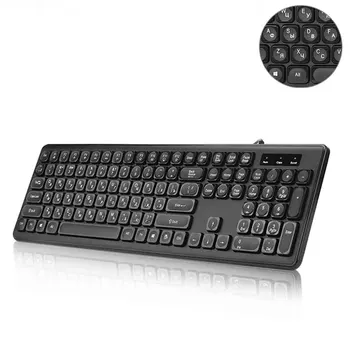 108 Key Desktop USB Cable Backlight Square Keycap Home Computer PC Office Russian Gaming Keyboard Ergonomic Mechanical School
108 Key Desktop USB Cable Backlight Square Keycap Home Computer PC Office Russian Gaming Keyboard Ergonomic Mechanical School