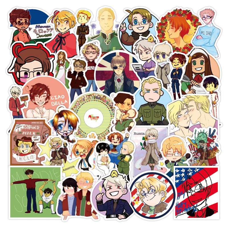 100 Pcs Japanese Anime Axis Powers Graffiti Stickers for Helmet Luggage Laptop Cup Phone DIY Decal Waterproof Sticker Kids Toys
100 Pcs Japanese Anime Axis Powers Graffiti Stickers for Helmet Luggage Laptop Cup Phone DIY Decal Waterproof Sticker Kids Toys