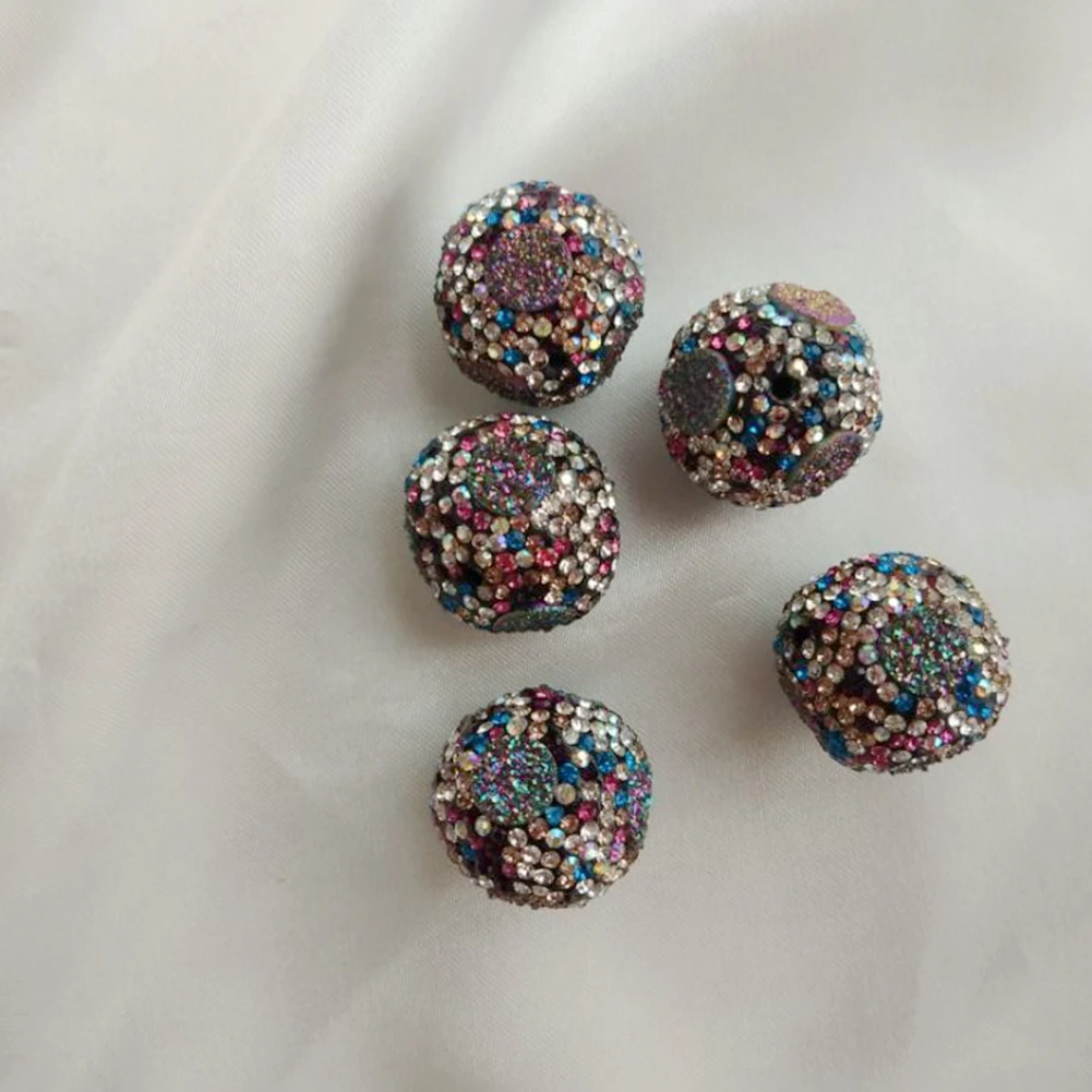 wholesale colorful rhinestone druzy stone beads handmade jewelry