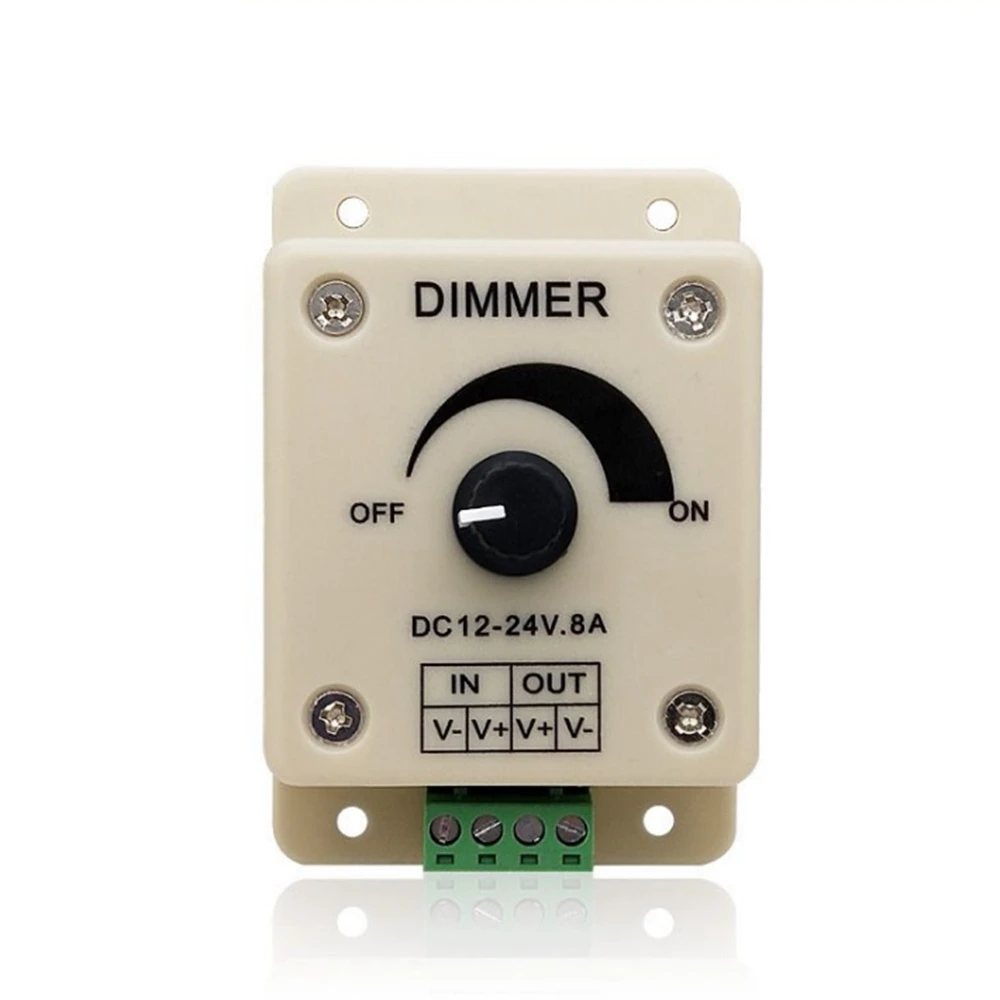 12V-24V Led Dimmer Switch 8A Voltage Regulator Adjustable Controller For LED Strip Light Modeule Lamp
12V-24V Led Dimmer Switch 8A Voltage Regulator Adjustable Controller For LED Strip Light Modeule Lamp
