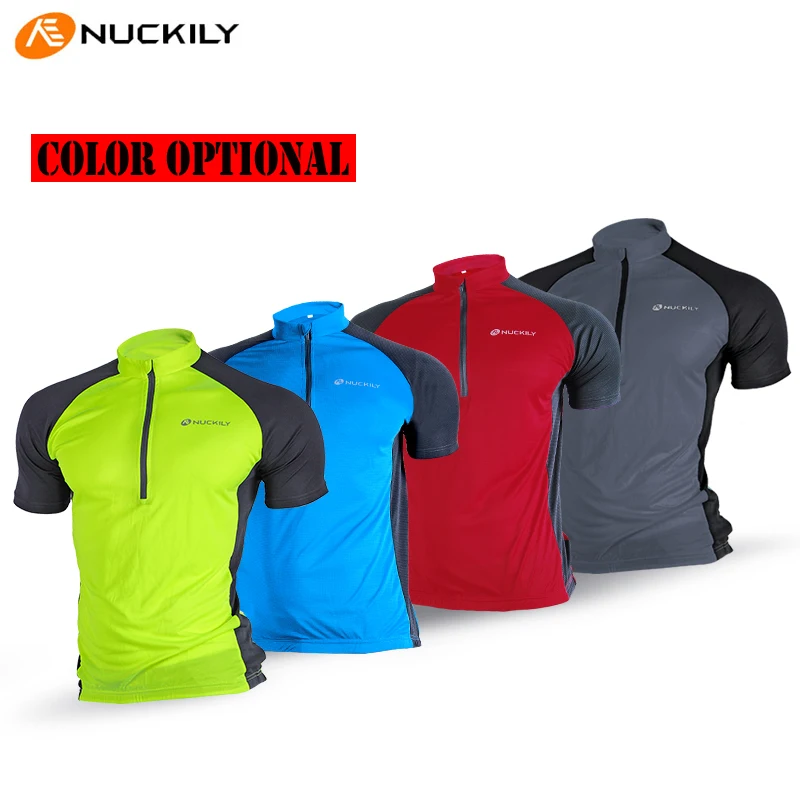 Nuckily Летний Велоспорт Джерси для мужчин езда на велосипеде 3 четверти молния