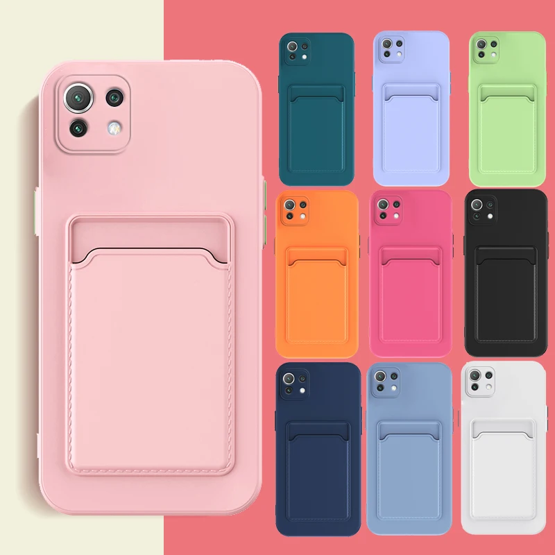 Soft Card Holder Silicone Phone Case For Xiaomi Mi 11 Lite Pro Ultra Mi 10s 10T Lite 10i 11i 11x Pro Back Cover
Soft Card Holder Silicone Phone Case For Xiaomi Mi 11 Lite Pro Ultra Mi 10s 10T Lite 10i 11i 11x Pro Back Cover