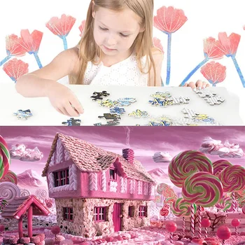 50x75cm Adult Puzzles Ordinary Landscape Candy House Lollipop Puzzle Plane Puzzle 1000
50x75cm Adult Puzzles Ordinary Landscape Candy House Lollipop Puzzle Plane Puzzle 1000