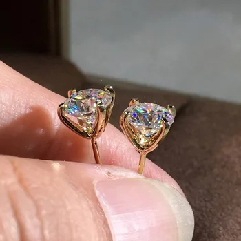 Korean Fashion 4-Prong Super Flash AAA Zircon Female Earrings Gold Silver Ear Pin Hypoallergenic Earrings Earrings
Korean Fashion 4-Prong Super Flash AAA Zircon Female Earrings Gold Silver Ear Pin Hypoallergenic Earrings Earrings