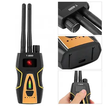 T8000 Anti-Spy Wireless RF Signal Detector GSM Camera Finder Monitor GPS Scanner MOLA
T8000 Anti-Spy Wireless RF Signal Detector GSM Camera Finder Monitor GPS Scanner MOLA