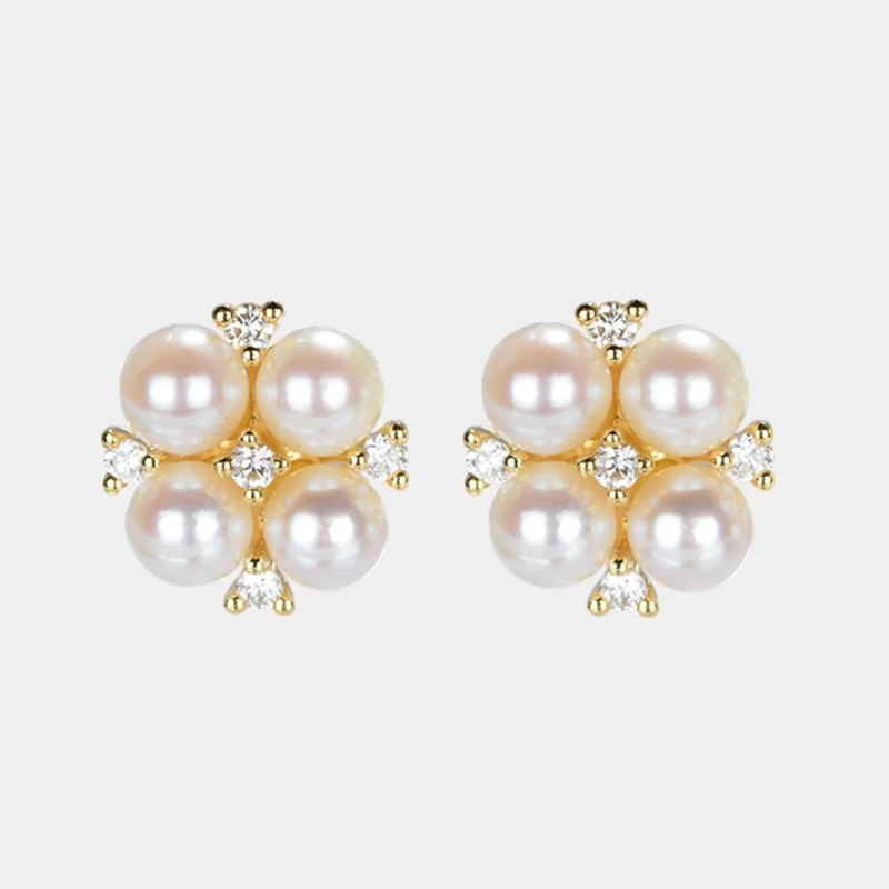 Solid 14K Yellow Gold Certified Round 0.14ct H/SI Natural Diamonds Freshwater Pearl Wedding Fine Jewelry Elegant Stud Earrings
Solid 14K Yellow Gold Certified Round 0.14ct H/SI Natural Diamonds Freshwater Pearl Wedding Fine Jewelry Elegant Stud Earrings
