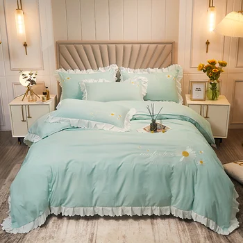 Water washing Cotton solid color Bedding set Silky Pure Duvet Cover set Single product bedsheet Pillowcases Flouncing Pure color 
Water washing Cotton solid color Bedding set Silky Pure Duvet Cover set Single product bedsheet Pillowcases Flouncing Pure color