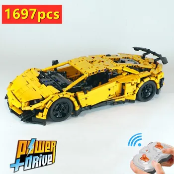 NEW RC Motor Power Function MOC-34645 Lamborghinies Super Car Aventador Fit LeGINGlys Building Kit Block Bricks Diy Toy Gift
NEW RC Motor Power Function MOC-34645 Lamborghinies Super Car Aventador Fit LeGINGlys Building Kit Block Bricks Diy Toy Gift