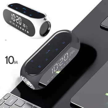 Portable Home Desktop Alarm Clock Wireless Speaker With Touch Panel Mobile Computer Digital FM Radio Music Mini Receiver TF Card
Portable Home Desktop Alarm Clock Wireless Speaker With Touch Panel Mobile Computer Digital FM Radio Music Mini Receiver TF Card