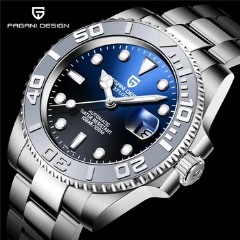 PAGANI DESIGN 40mm Rotating Bezel Men's Mechanical Watches Top Brand NH35A Sapphire Glass Luxury Men's 100M Waterproof Watches
PAGANI DESIGN 40mm Rotating Bezel Men's Mechanical Watches Top Brand NH35A Sapphire Glass Luxury Men's 100M Waterproof Watches