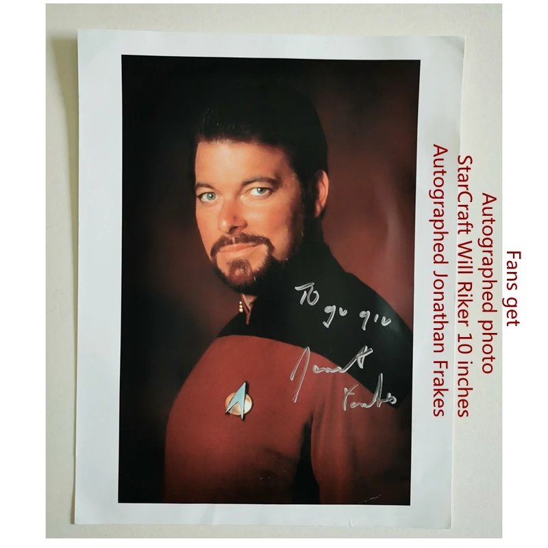 Autographed Jonathan Frakes Jonathan Frakes StarCraft Will Riker 10 inches Autographed photo Fans get
Autographed Jonathan Frakes Jonathan Frakes StarCraft Will Riker 10 inches Autographed photo Fans get