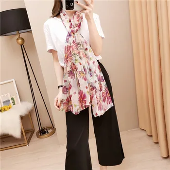 J1148 Spring Silk Scarf Women Fashion Long Flower Printed Scarves Ladies Stoles Warm Beach Shawls For Women Girls
J1148 Spring Silk Scarf Women Fashion Long Flower Printed Scarves Ladies Stoles Warm Beach Shawls For Women Girls