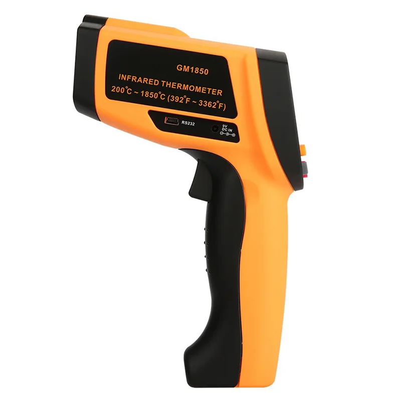 Hot Sale GM1850 Non-Contact Digital Infrared Thermometer Temperature Tester Range 200-1850 Degree with Data Hold Function
Hot Sale GM1850 Non-Contact Digital Infrared Thermometer Temperature Tester Range 200-1850 Degree with Data Hold Function