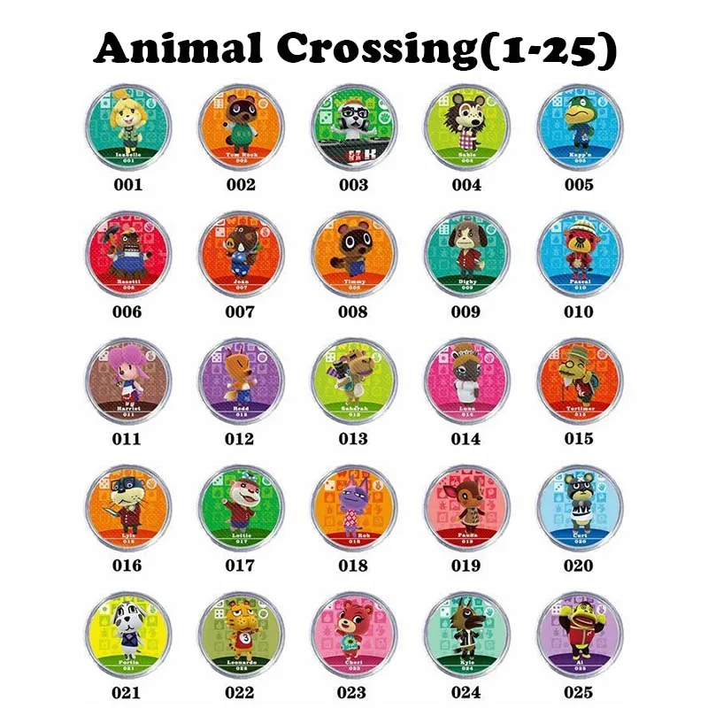 1pcs/Lot Animal Crossinig Series 1(001-025) Support Free To Choose Amiibo Card Selected Work for NS 3DS Switch 100% Tested
1pcs/Lot Animal Crossinig Series 1(001-025) Support Free To Choose Amiibo Card Selected Work for NS 3DS Switch 100% Tested