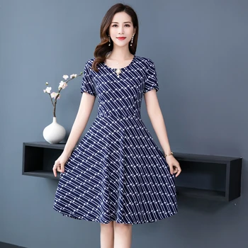 Women Smart Casual One Piece Dresses Blue Wine Red Orange Short Sleeve Round Collar Knee Length Empire Dress Office Lady Clothes
Women Smart Casual One Piece Dresses Blue Wine Red Orange Short Sleeve Round Collar Knee Length Empire Dress Office Lady Clothes