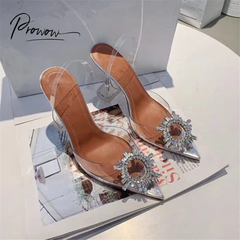 Prowow Fashion Luxury Women Summer Sandals Sexy Pointed Toe Buckle Strap Crystal Thin High Heel Ladies Sandals Party Shoes Woman 
Prowow Fashion Luxury Women Summer Sandals Sexy Pointed Toe Buckle Strap Crystal Thin High Heel Ladies Sandals Party Shoes Woman