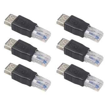 10 PCS USB Type A Female To RJ45 Male Ethernet Laptop LAN Network Cable Converter Router Socket Plug Adapter
10 PCS USB Type A Female To RJ45 Male Ethernet Laptop LAN Network Cable Converter Router Socket Plug Adapter