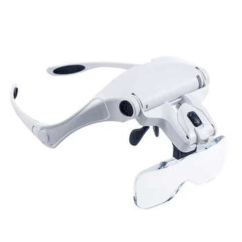 Microblading Headband Magnification Goggles Magnifying Glasses with LED Light and 5 set lenses For Embroidery permanent makeup
Microblading Headband Magnification Goggles Magnifying Glasses with LED Light and 5 set lenses For Embroidery permanent makeup