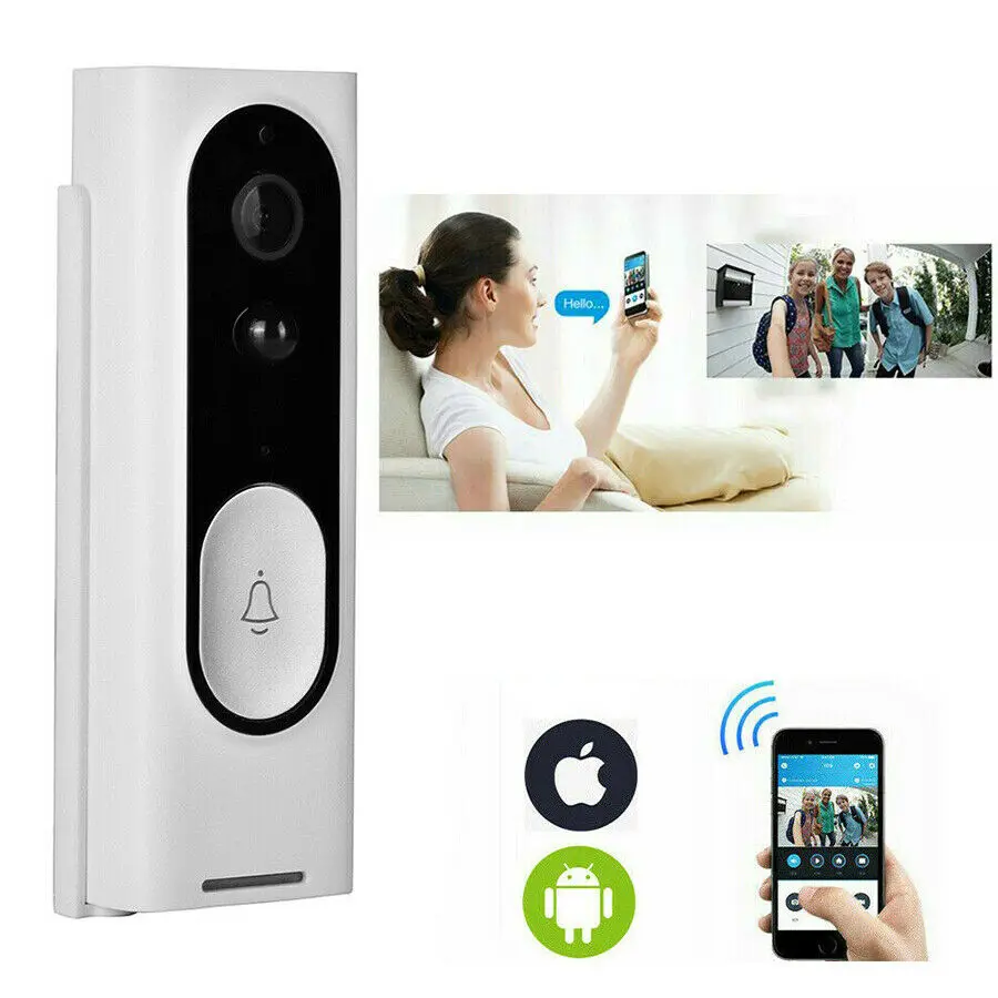 Беспроводной Wi-Fi видео дверной звонок смартфон дверное кольцо домофон камера