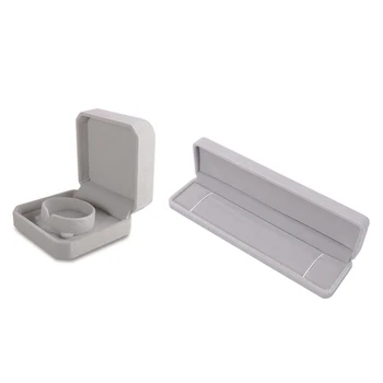 2 Pcs Gray New Velvet Presentation Gift Jewellery Ring Necklace Bracelet Display Box Case (Style C, & Style D)
2 Pcs Gray New Velvet Presentation Gift Jewellery Ring Necklace Bracelet Display Box Case (Style C, & Style D)