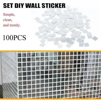 100Pcs Mirror DIY Wall Sticker Popular Tile 3D Home Decoration Mosaic Sticker Waterproof Moderm Decoration Stick
100Pcs Mirror DIY Wall Sticker Popular Tile 3D Home Decoration Mosaic Sticker Waterproof Moderm Decoration Stick