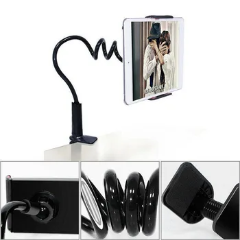 Phone Tablet Holder Desktop Flexible Neck Mobile Phone Clip Bedside Clamp Cellphone Bracket, Black
Phone Tablet Holder Desktop Flexible Neck Mobile Phone Clip Bedside Clamp Cellphone Bracket, Black