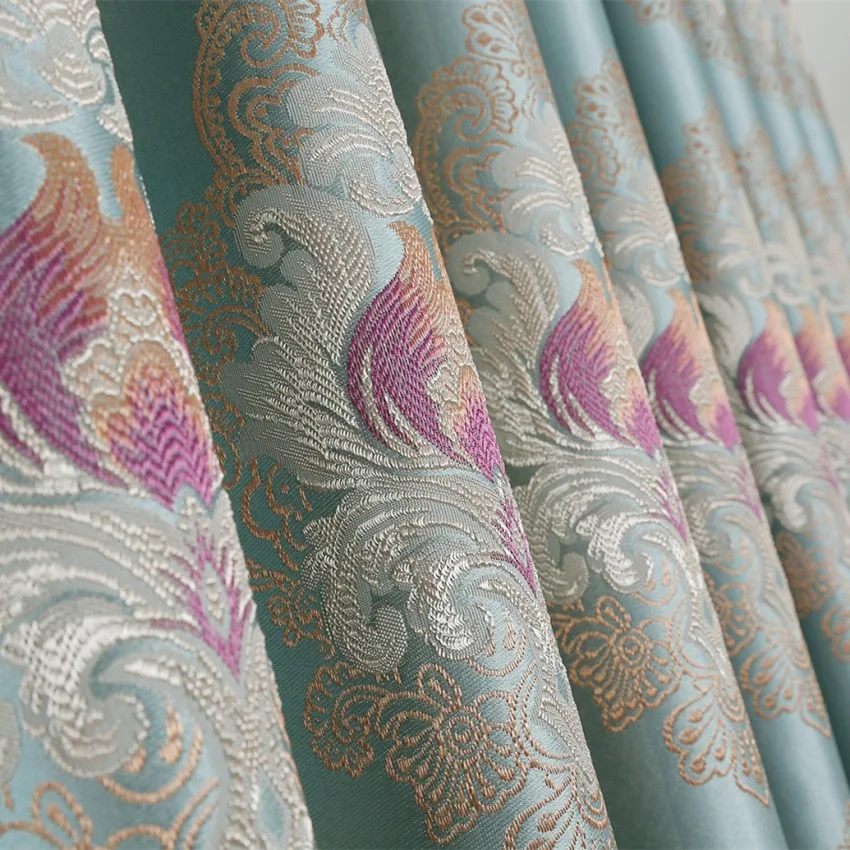 European Simple Modern Living Room High Precision Thickened Jacquard Curtains
European Simple Modern Living Room High Precision Thickened Jacquard Curtains