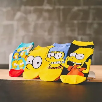 4Pairs Summer Women/Children Cartoon Cute Funny Cotton Socks Simpsons Family Novelty Funny Anime Harajuku Slippers Boat Socks
4Pairs Summer Women/Children Cartoon Cute Funny Cotton Socks Simpsons Family Novelty Funny Anime Harajuku Slippers Boat Socks