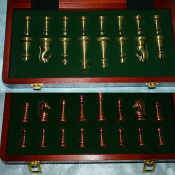 Wooden Folding Chessboard Set International Chess Set Entertainment Chessboard Games with Metal Chess Pieces
Wooden Folding Chessboard Set International Chess Set Entertainment Chessboard Games with Metal Chess Pieces