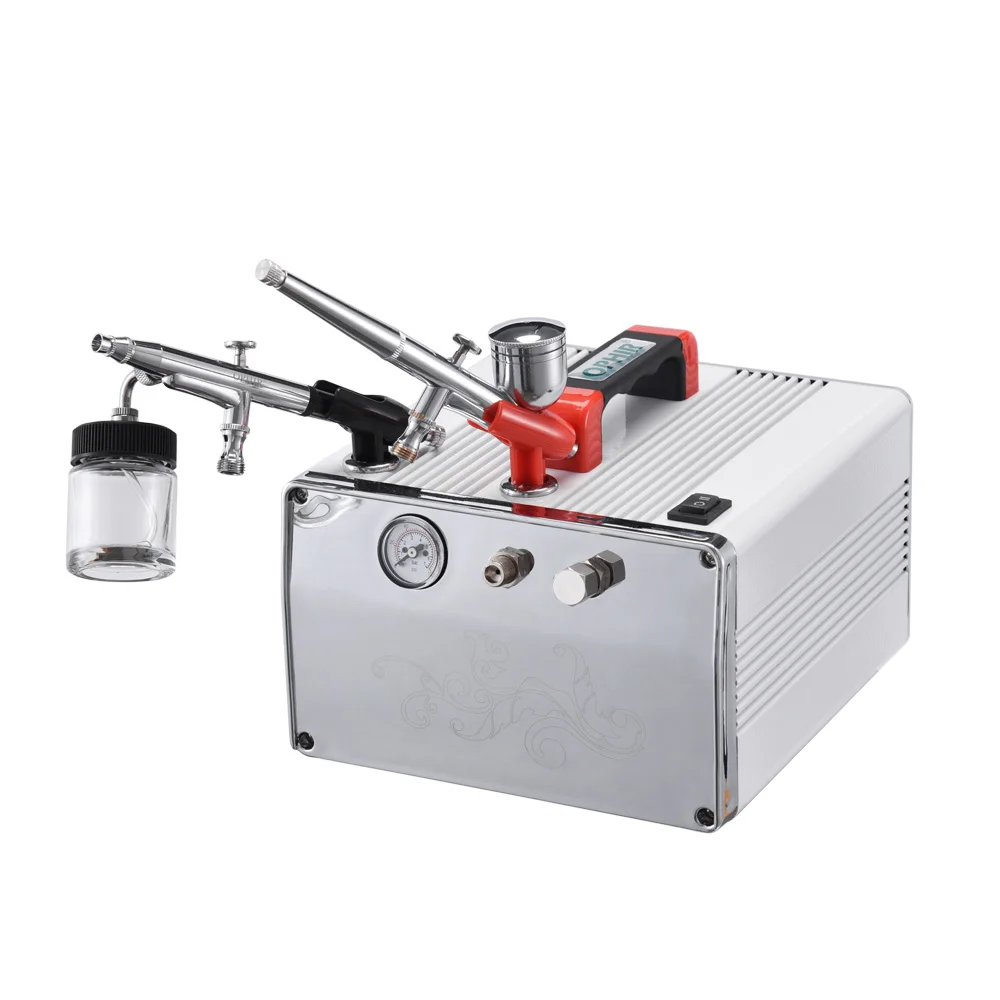 OPHIR Airbrush Compressor with 2 Airbrushes for Hobby Model Tanning Wide Voltage Applicable to All Country AC062W+004A+005
OPHIR Airbrush Compressor with 2 Airbrushes for Hobby Model Tanning Wide Voltage Applicable to All Country AC062W+004A+005