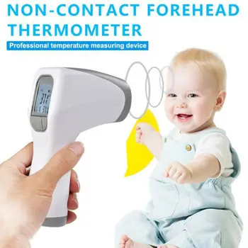 Digital Infrared Thermometer Gun, Non-Contact Portable Forehead Body Thermometer for Adult Baby 
Digital Infrared Thermometer Gun, Non-Contact Portable Forehead Body Thermometer for Adult Baby