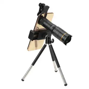 Portable Mini 22X Zoom Mobile Phone Monocular Telescope Lens with Tripod Outdoor Sports Camping Telescope