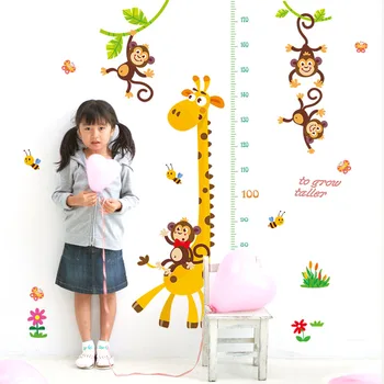 Cute Cartoon Animal Height measuring ruler Wall Stickers for Nursery Living Room Kids Bedroom Vinyl Removable Decals
Cute Cartoon Animal Height measuring ruler Wall Stickers for Nursery Living Room Kids Bedroom Vinyl Removable Decals
