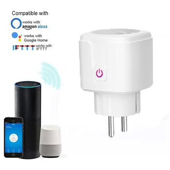 WiFi Smart Plug EU 16A Wireless Power Socket Smart Life Wireless Remote Control Outlet Timing Work with AMAZON Alexa Google Home
WiFi Smart Plug EU 16A Wireless Power Socket Smart Life Wireless Remote Control Outlet Timing Work with AMAZON Alexa Google Home