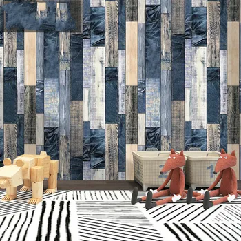 3D Stereo Self-adhesive Wallpape Retro Cool Blue Wood Wallpapers for Livingroom Clothing Store Wall Decoration Home Decor
3D Stereo Self-adhesive Wallpape Retro Cool Blue Wood Wallpapers for Livingroom Clothing Store Wall Decoration Home Decor