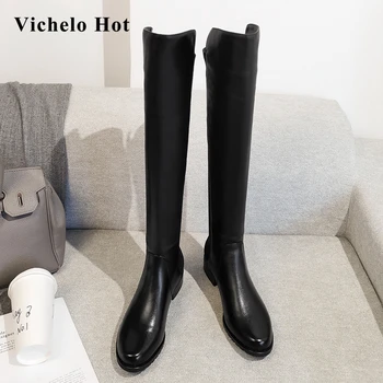 Vichelo Hot 2020 new genuine leather round toe med heel winter shoes beauty lady daily wear comfortable over-the-knee boots L01
Vichelo Hot 2020 new genuine leather round toe med heel winter shoes beauty lady daily wear comfortable over-the-knee boots L01
