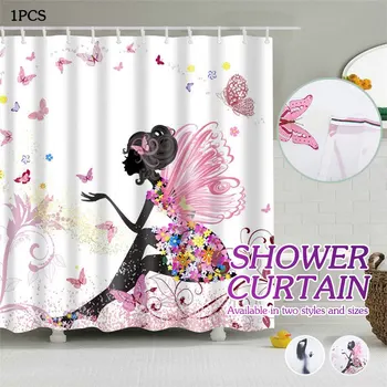 Shower Curtain Decor Polyester Butterfly Lady Home Set 3D Waterproof Theme Bathroom
Shower Curtain Decor Polyester Butterfly Lady Home Set 3D Waterproof Theme Bathroom