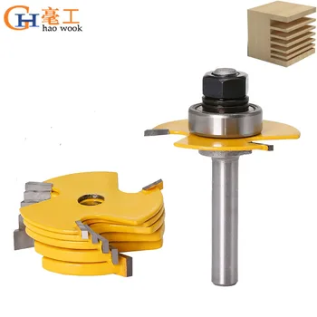 Haowook 2Pc 6 Piece Slot Cutter 3 Wing Router Bit Set Chisel Cutter Tool- 8"& 12" Shank Tenon Cutter for Woodworking Tools
Haowook 2Pc 6 Piece Slot Cutter 3 Wing Router Bit Set Chisel Cutter Tool- 8"& 12" Shank Tenon Cutter for Woodworking Tools