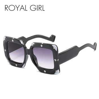ROYAL GIRL New Fashion Square Sunglasses Women Oversized Personalized Diamond Decoration Sun Glasses Men Plus Size Eyewear Ss942
ROYAL GIRL New Fashion Square Sunglasses Women Oversized Personalized Diamond Decoration Sun Glasses Men Plus Size Eyewear Ss942