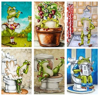 Diamond Painting Animals Frogs Full Diamond Embroidery Shower Frogs Cartoon Animals Embroidery DIY 5D Diamond Home Decoration
Diamond Painting Animals Frogs Full Diamond Embroidery Shower Frogs Cartoon Animals Embroidery DIY 5D Diamond Home Decoration