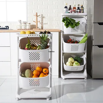 Multi-layer fruit and vegetable rack with wheels kitchen shelf fruit basket vegetable finishing rack movable hot pot rack
Multi-layer fruit and vegetable rack with wheels kitchen shelf fruit basket vegetable finishing rack movable hot pot rack